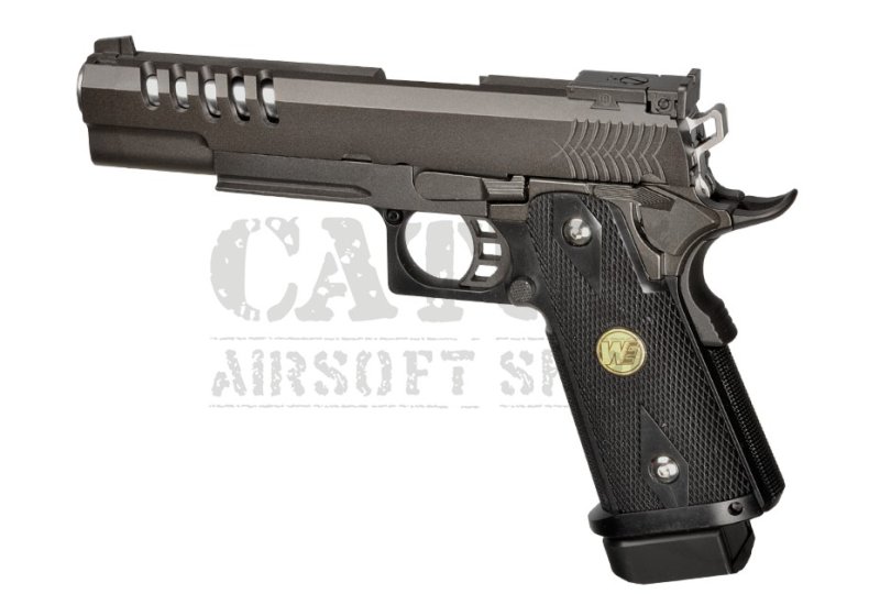 WE airsoft pištola GBB Hi-Capa 5.1 K različica Full Metal Green Gas Črna 