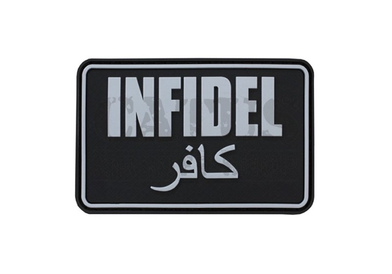 Velcro patch 3D Infidel Large Wolf Grey 