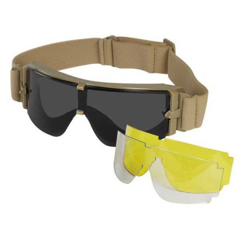 GX 1000 set Guerilla Tactical očala Tan 