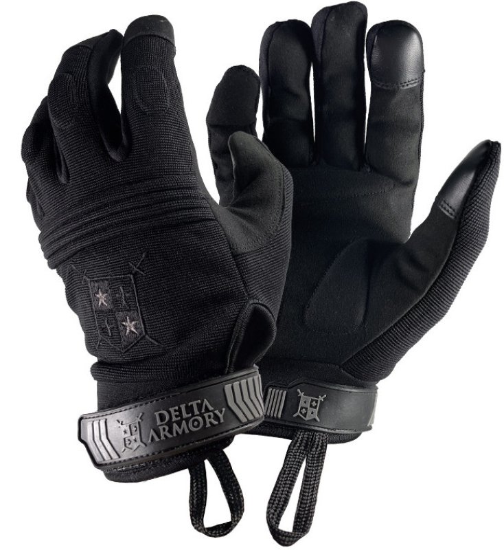 Taktične rokavice Delta Black Ops Black S