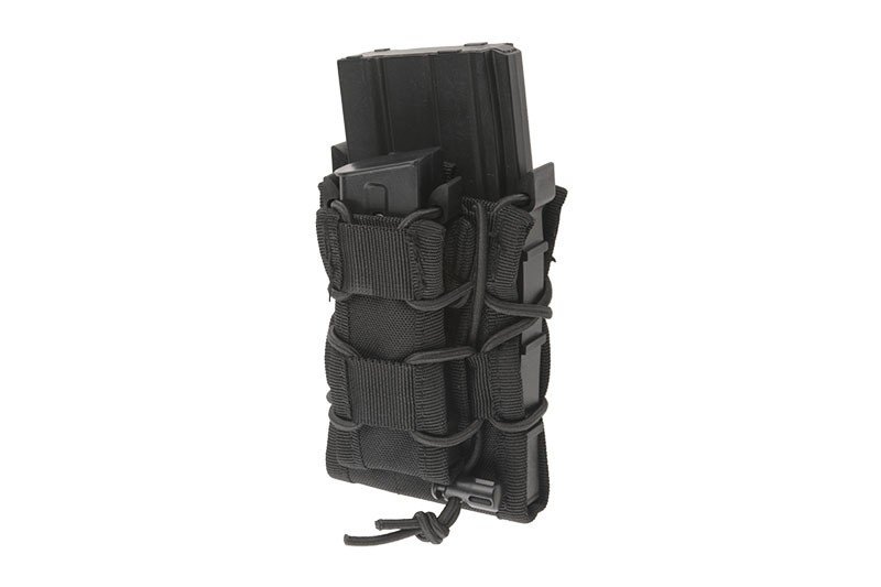 MOLLE torbica za nabojnik AK/M4/M16 modularna dvojno odprta črna
