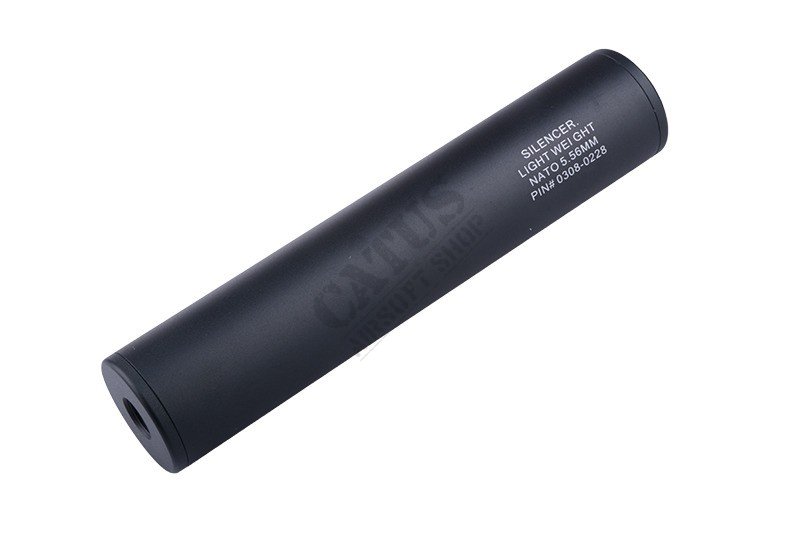 Airsoft dušilec zvoka 200 × 40 mm WELL Črna 