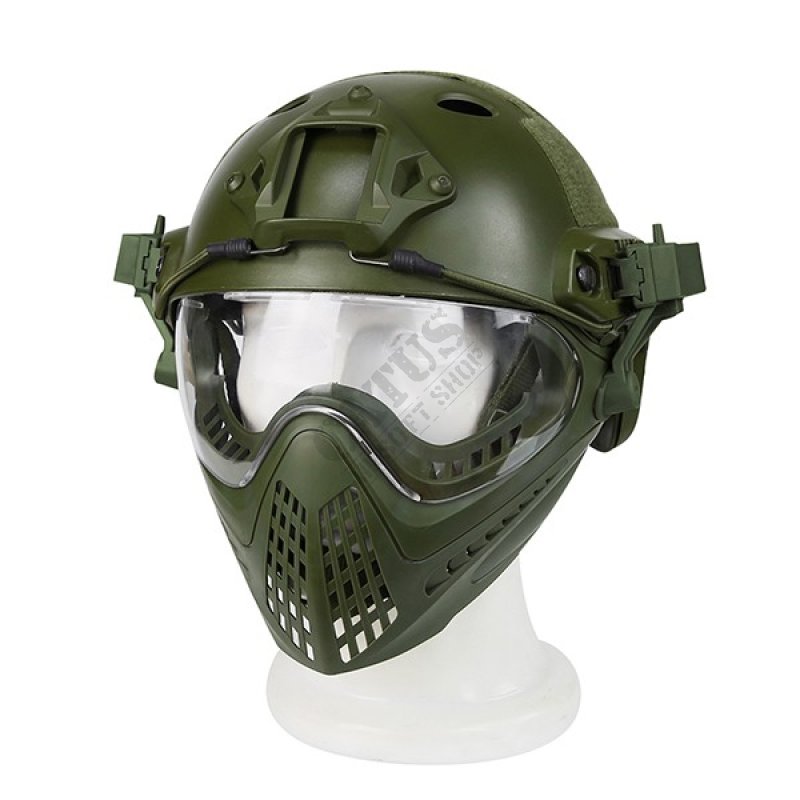 Komplet čelade in maske za pilote Guerilla Tactical Oljka M