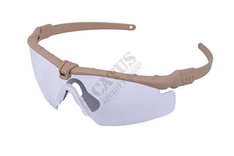 Očala Ultimate Tactical Tan/Clear Glasses