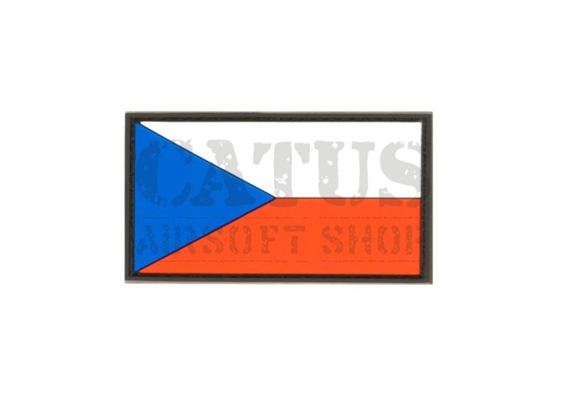 Velcro našitek 3D češka zastava JTG Bela 