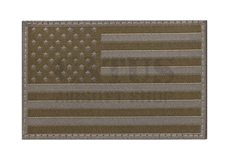 Velcro našitek Zastava ZDA Claw Gear Temno siva 