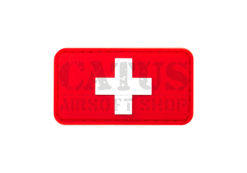 Velcro obliž 3D Švica zastava JTG Rdeča 
