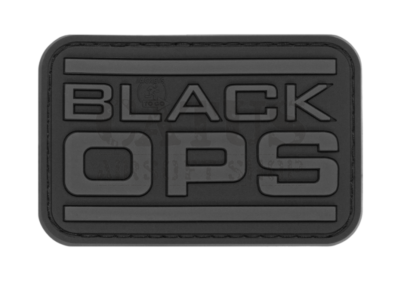 Écusson velcro 3D Black OPS JTG Noir 