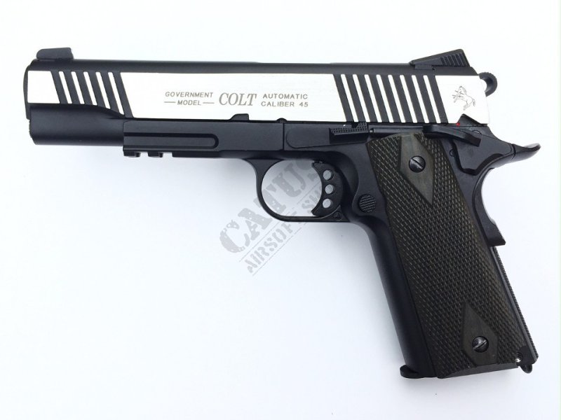 Cybergun pistolet airsoft GBB COLT 1911 Rail CO2 Noir 