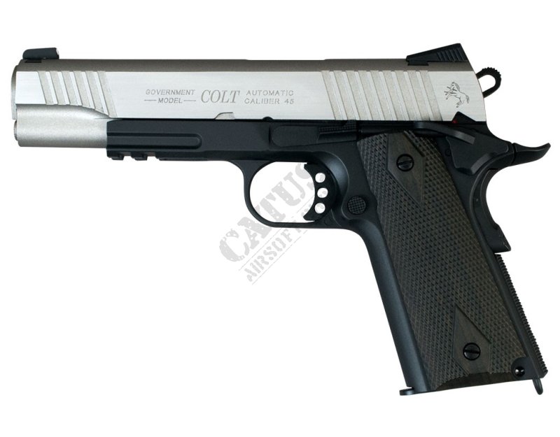 CyberGun airsoft pištola GBB Colt 1911 Rail Co2 Dvojni ton 