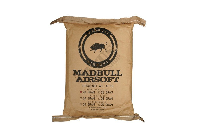 Airsoft BB Mad Bull Precision 0,20g 5000pcs White