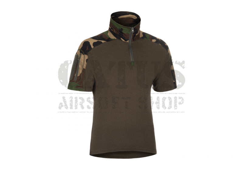 Taktična majica Combat s kratkimi rokavi Invader Gear Woodland XXL