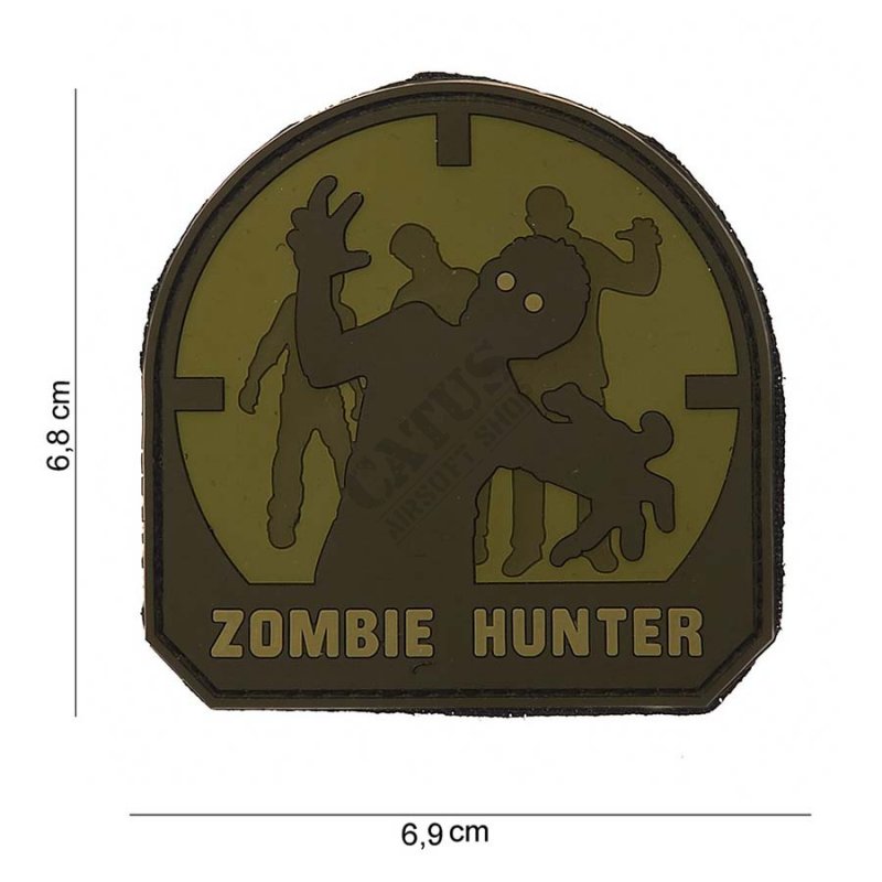 Velcro obliž 3D Zombie Hunter 101 INC Oljka 