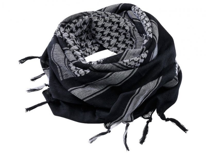 Arafat Shemagh Brandit Črno-belo 