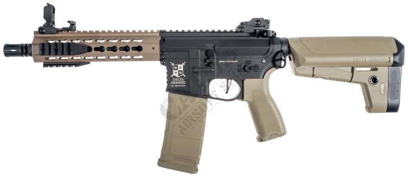 Delta Armory airsoft pištola M4 AR15 KeyMod 8" BRAVO Half-Tan