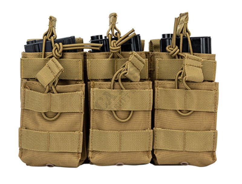 MOLLE trojna torbica za M4 nabojnik Delta Armory Tan 