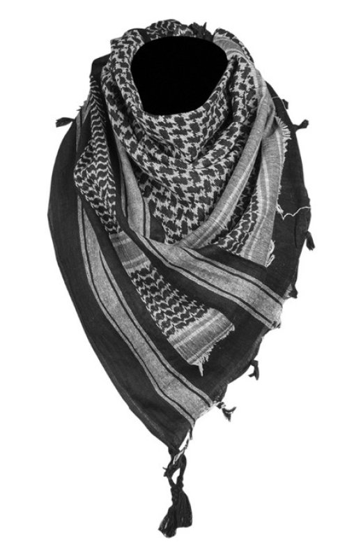 Arafat Šemagh Mil-Tec Črno-belo 