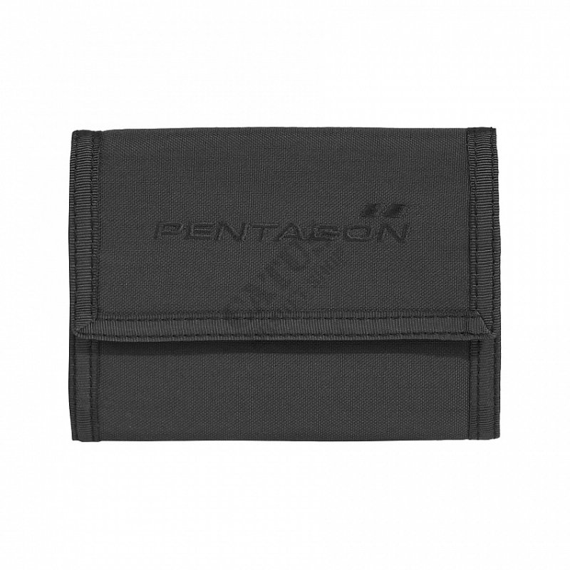 Pentagonova denarnica na velcro Črna 