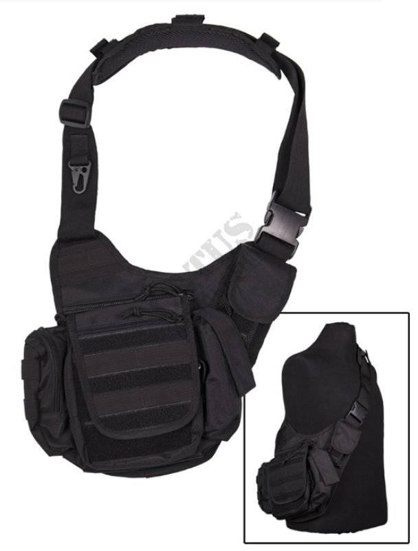 Mil-Tec taktična ramenska torbica Črna 