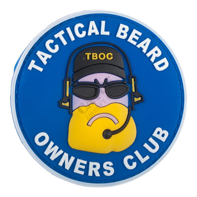 Nášivka na suchý zip 3D Tactical Beard Owners Club Delta Armory Modro-biela 