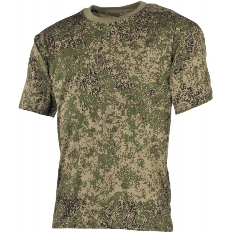 Majica ZDA s kratkimi rokavi MFH Digitalna flora XL