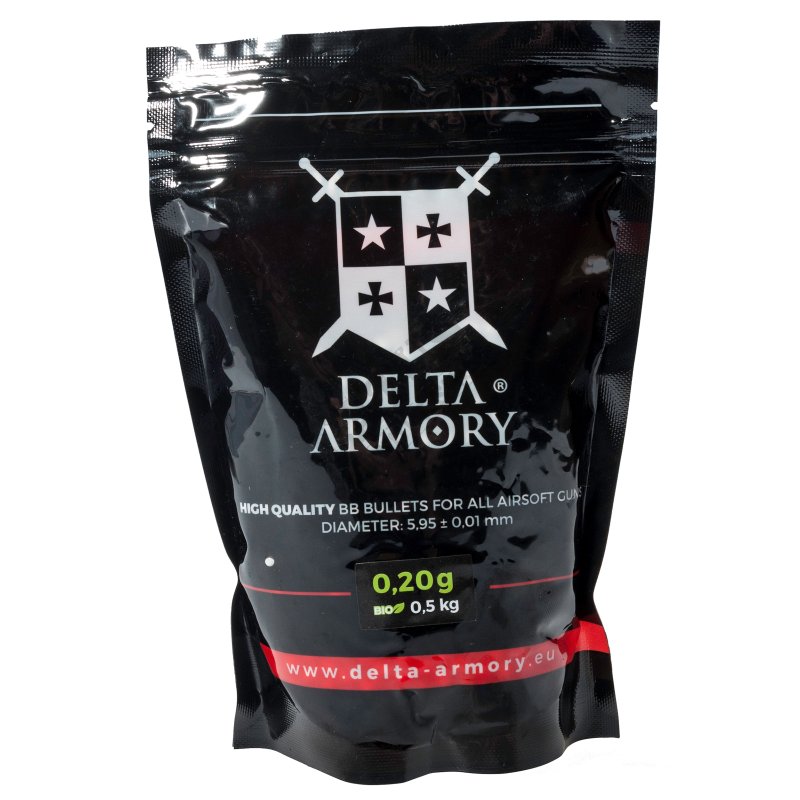 Airsoft BB Delta Armory 0,20g 0,5kg Bela