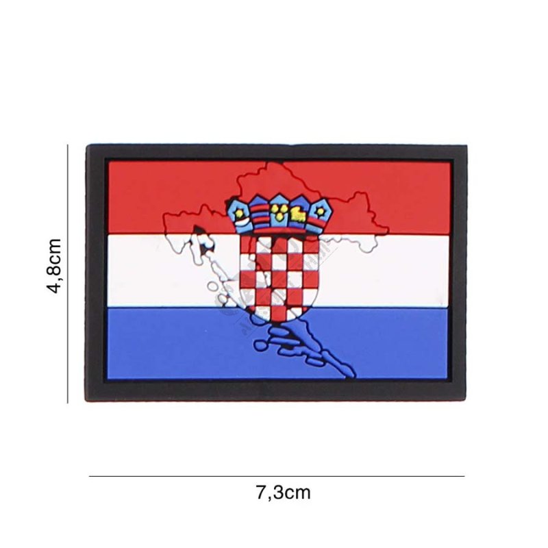 Velcro našitek 3D Hrvaška zastava 101 INC  