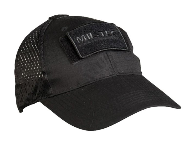 Baseballska kapa z mrežo Mil-Tec Črna 
