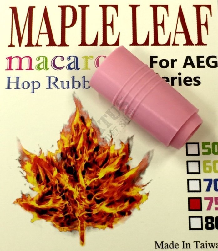 Airsoft Macaron Hop Up guma 75° Maple Leaf Roza 