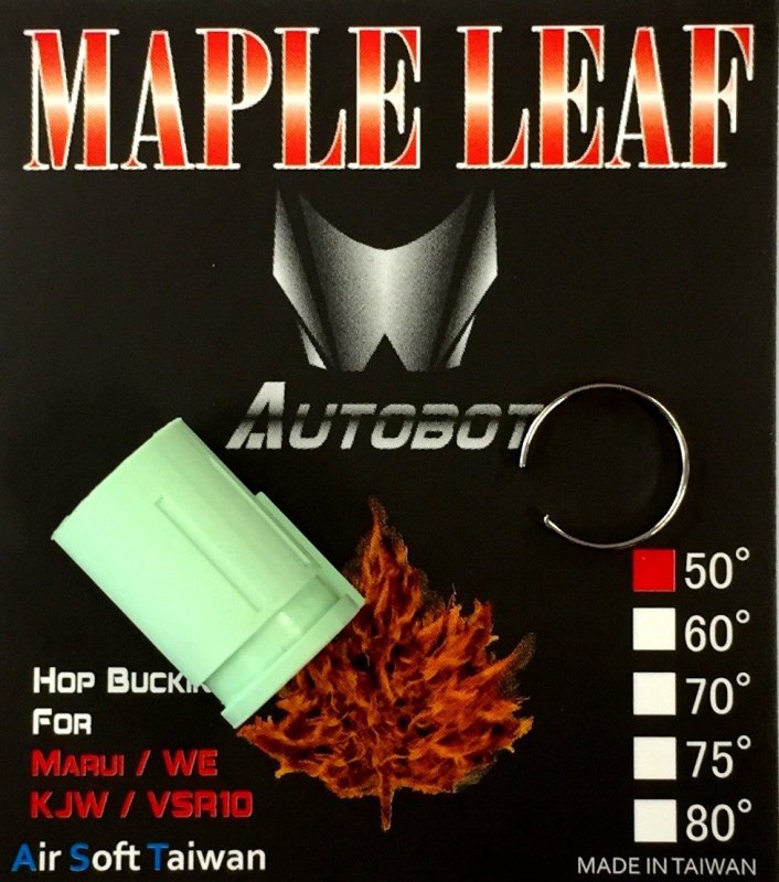 Airsoft Hop-up gumica Autobot 50° Maple Leaf Zelena 