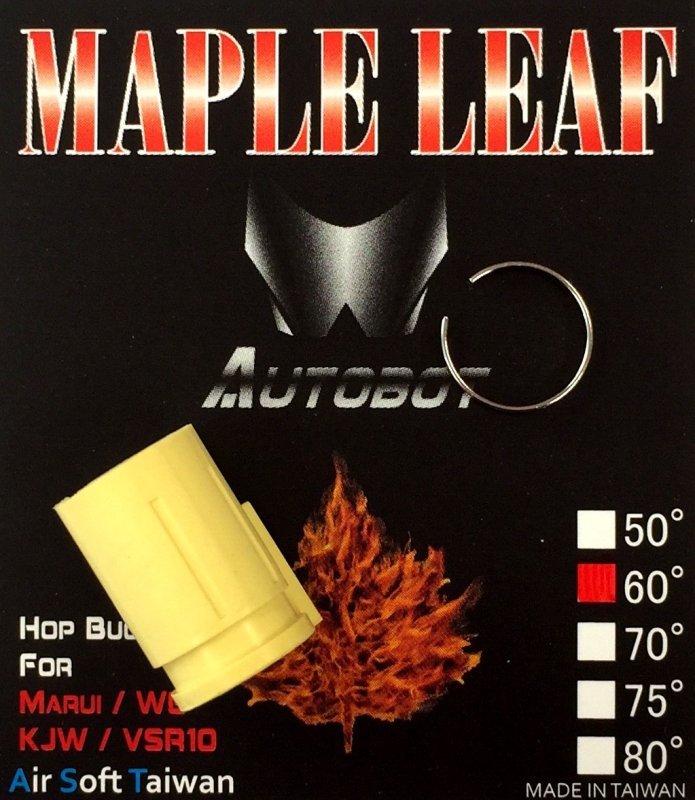 Airsoft Hop-up guma Autobot 60° Maple Leaf Rumena 