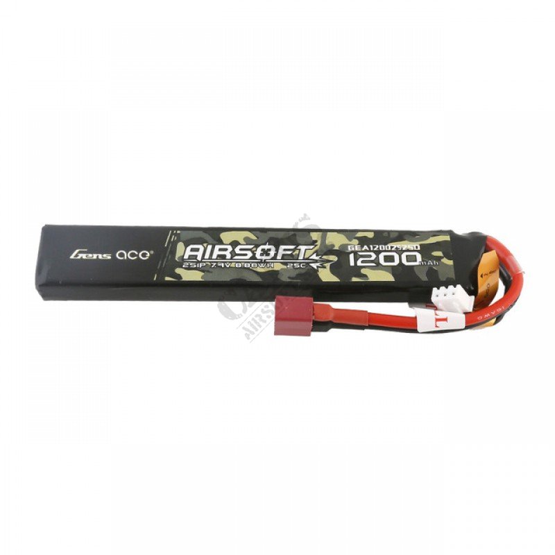 Airsoft baterija LiPo 7,4V 1200mAh 25C Deans T Gens Ace  