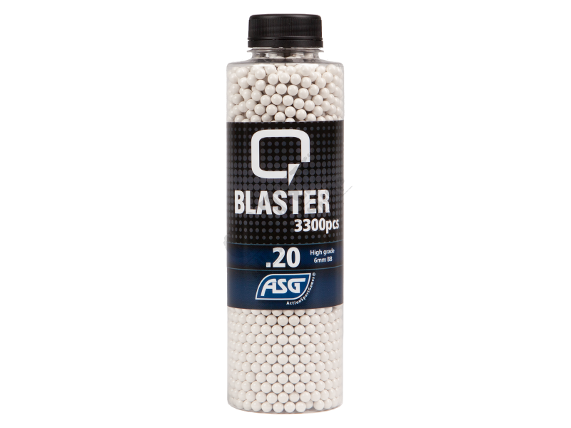 Airsoft kroglice Q-Blaster kroglice 0,20 g 3300 kosov visokokakovostne bele barve