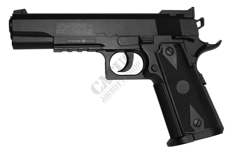 Swiss Arms zračna pištola P1911 Match 4,5mm CO2 NBB Črna 