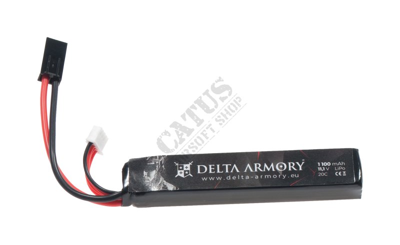 Airsoft baterija LiPo 11,1V 1100mAh 20C Tamiya Delta Armory  