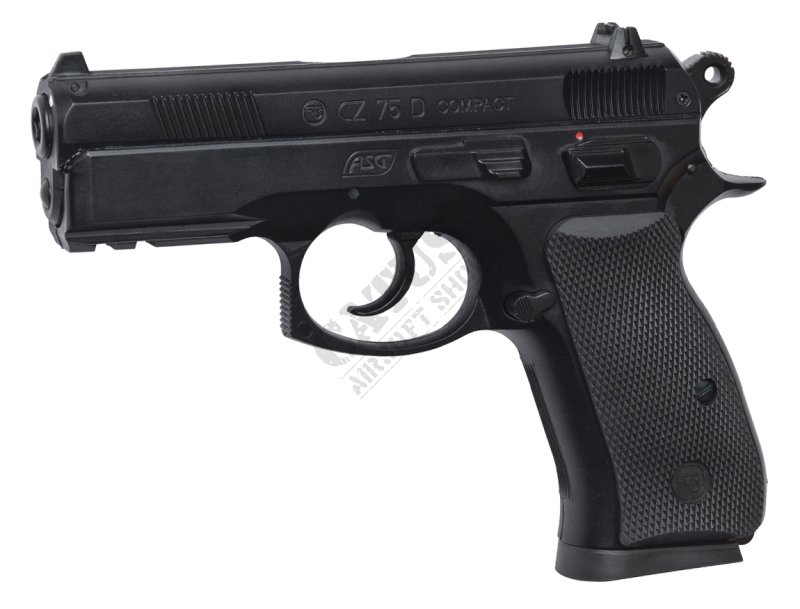 Airsoftová pistole ASG GNB CZ 75D Compact Green Gas Černá 