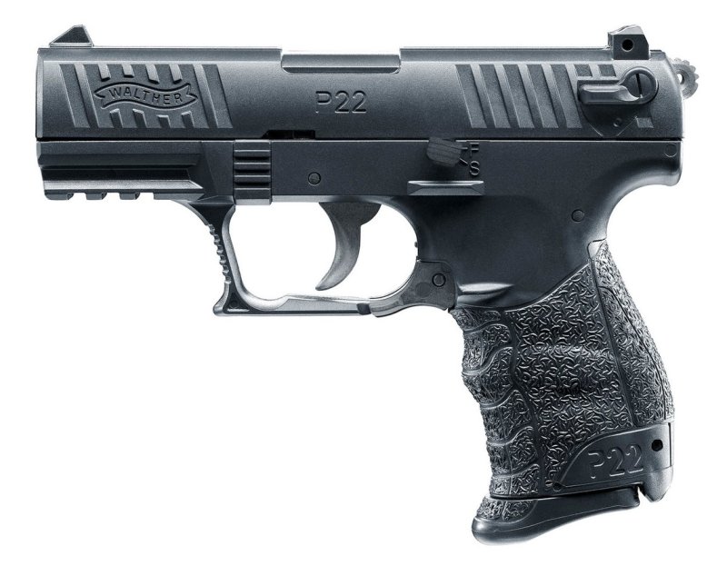 Priročnik za airsoft pištolo Umarex Walther P22Q s kovinskim zaklopom Črna 