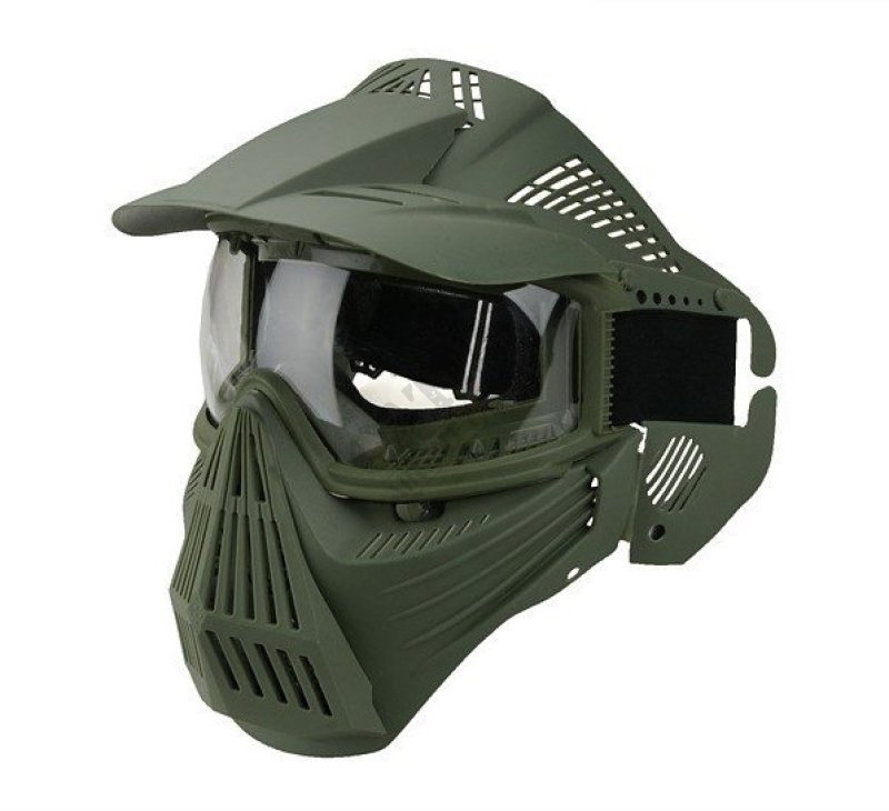 Steklena maska Guardian v.2 Guerilla Tactical Oljka 